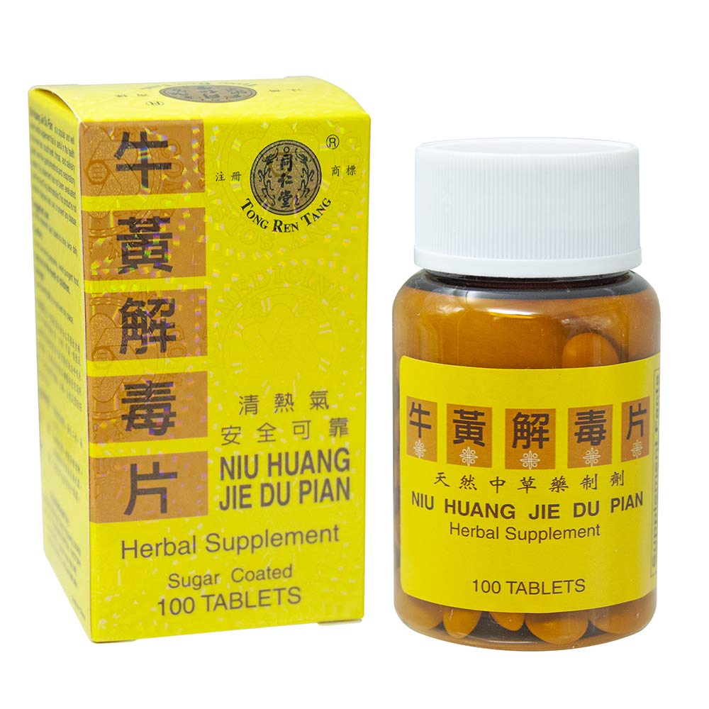 Tong Ren Tang Niu Huang Jie Du Pian 100 Tablets