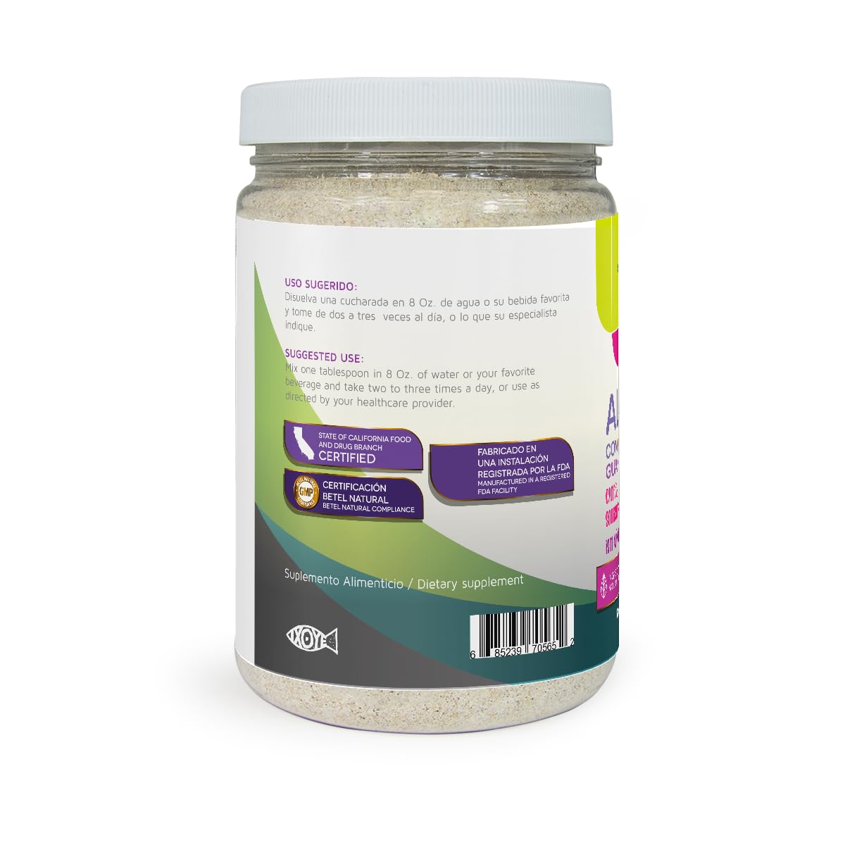 Betel Natural Premium Leche de Alpiste with Curcuma, Guanabana, and Moringa Superfood Powerhouse Powder, 16 oz