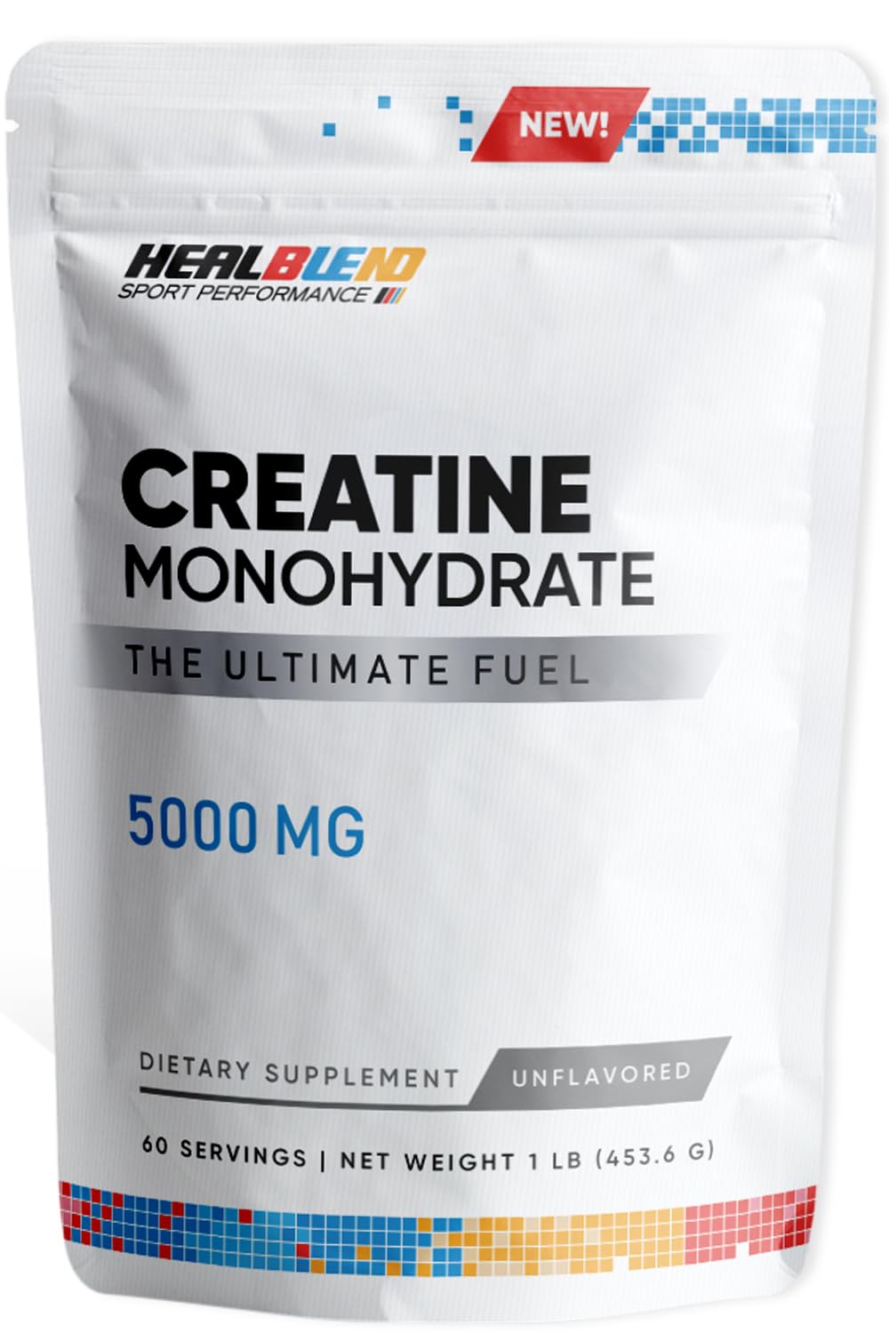 healblend Creatine Monohydrate Powder 5000mg, 60 Servings
