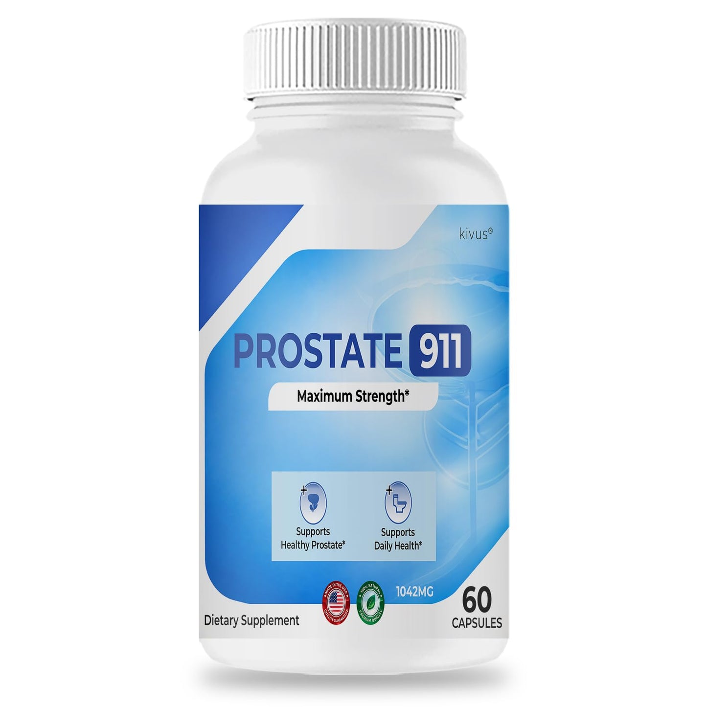 Kivus Prostate911 Prostate 911 Premium Formula Capsules, 60 Count