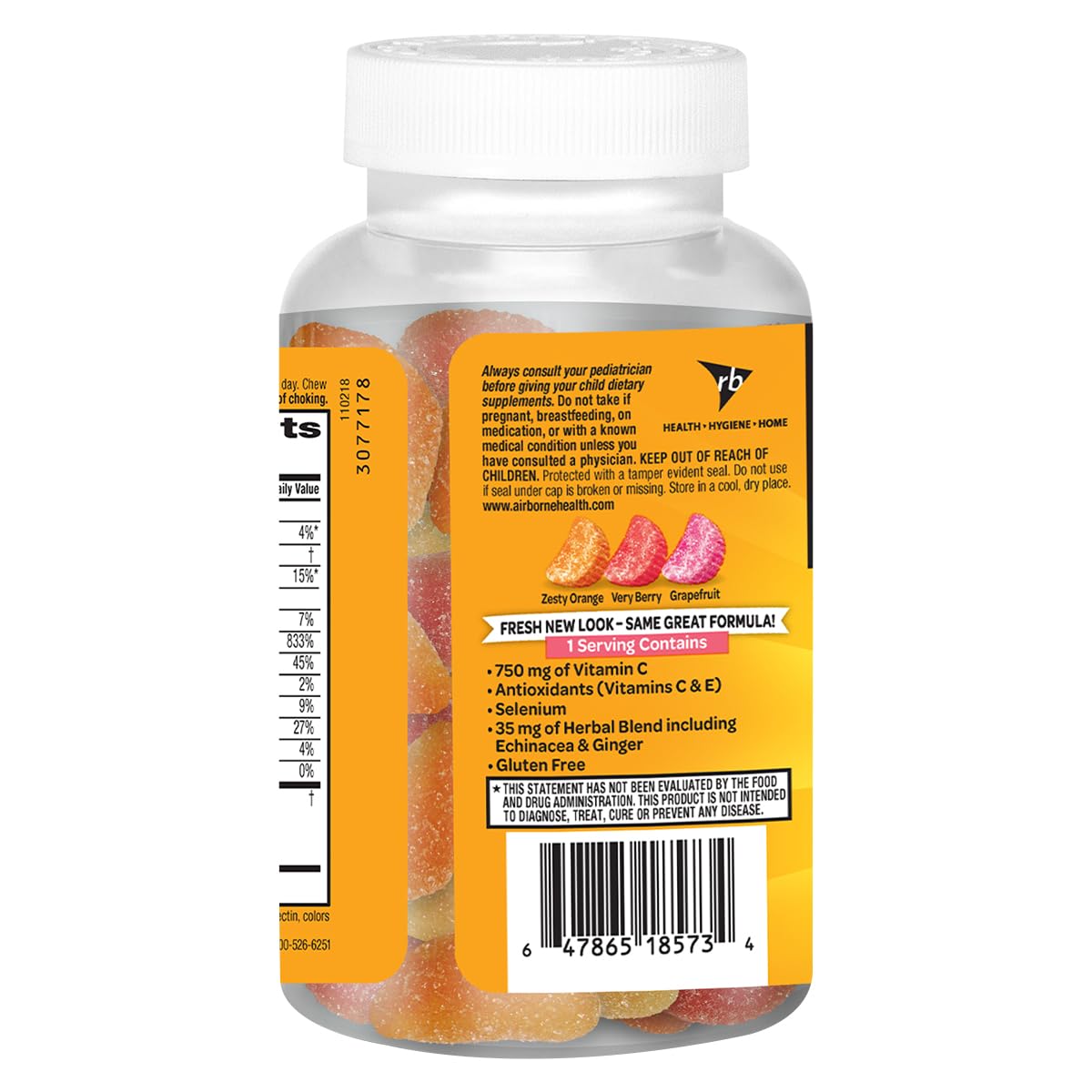 Airborne Vitamin C 750mg Immune Support Gummies, 168 Count