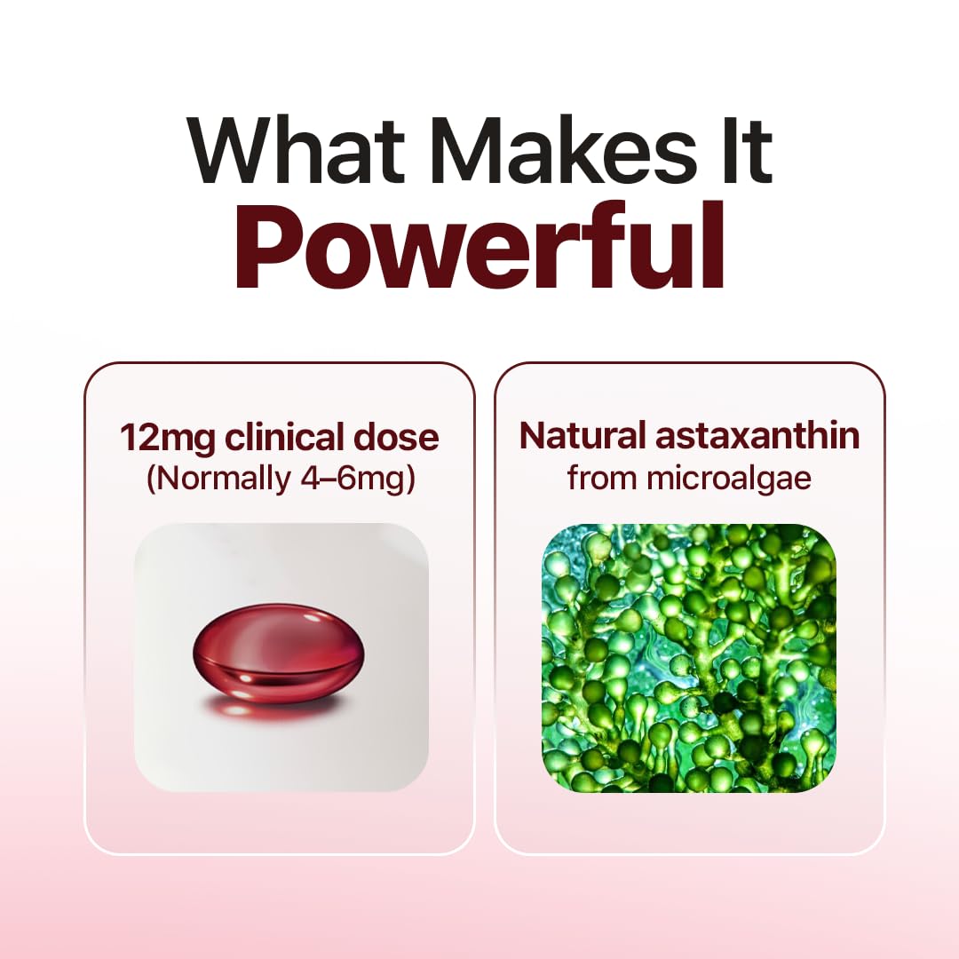 ROVINA Astaxanthin 12mg Softgels, 60 Softgels