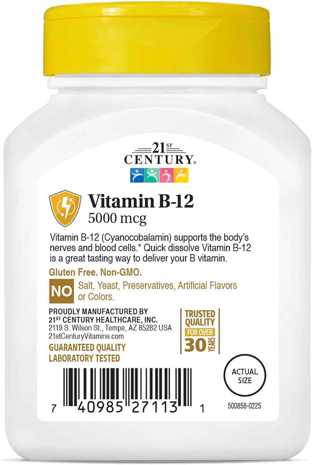 21st Century B-12 5000 mcg Tablets, 110 Tablets