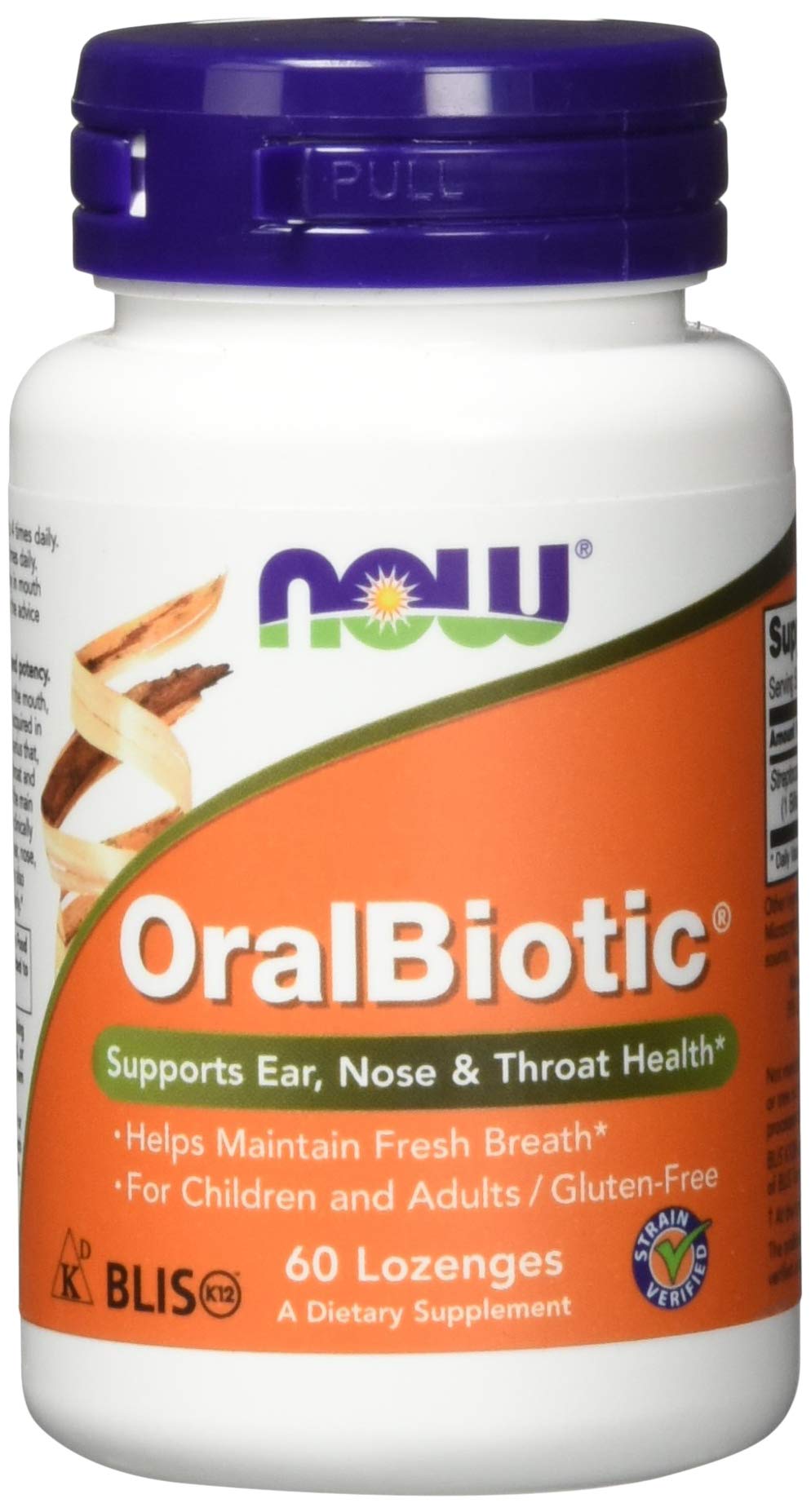 NOW Foods OralBiotic Developed for Adults & Children, Strain Verified, 60 Tablets