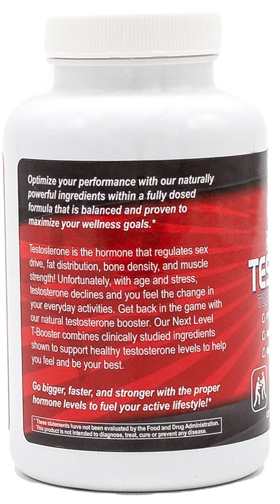 PERFORMANCE INSPIRED Next Level Test Booster – Testosterone Support – Ashwagandha Root Extract – Energy, Stamina & Recovery 120 Tablets
