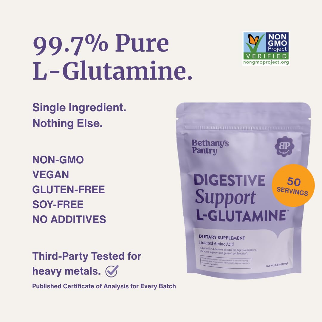 Nuzest L-Glutamine Powder for Gut Health, 8.8 oz