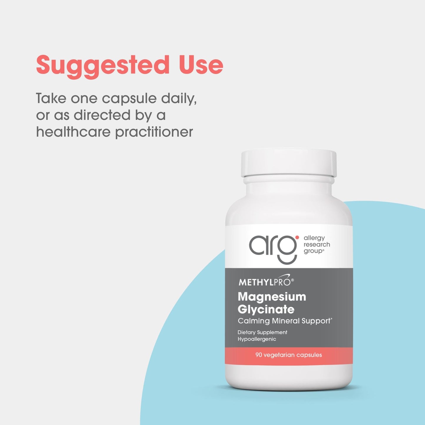 MethylPro Magnesium Glycinate Capsules, 90 Count