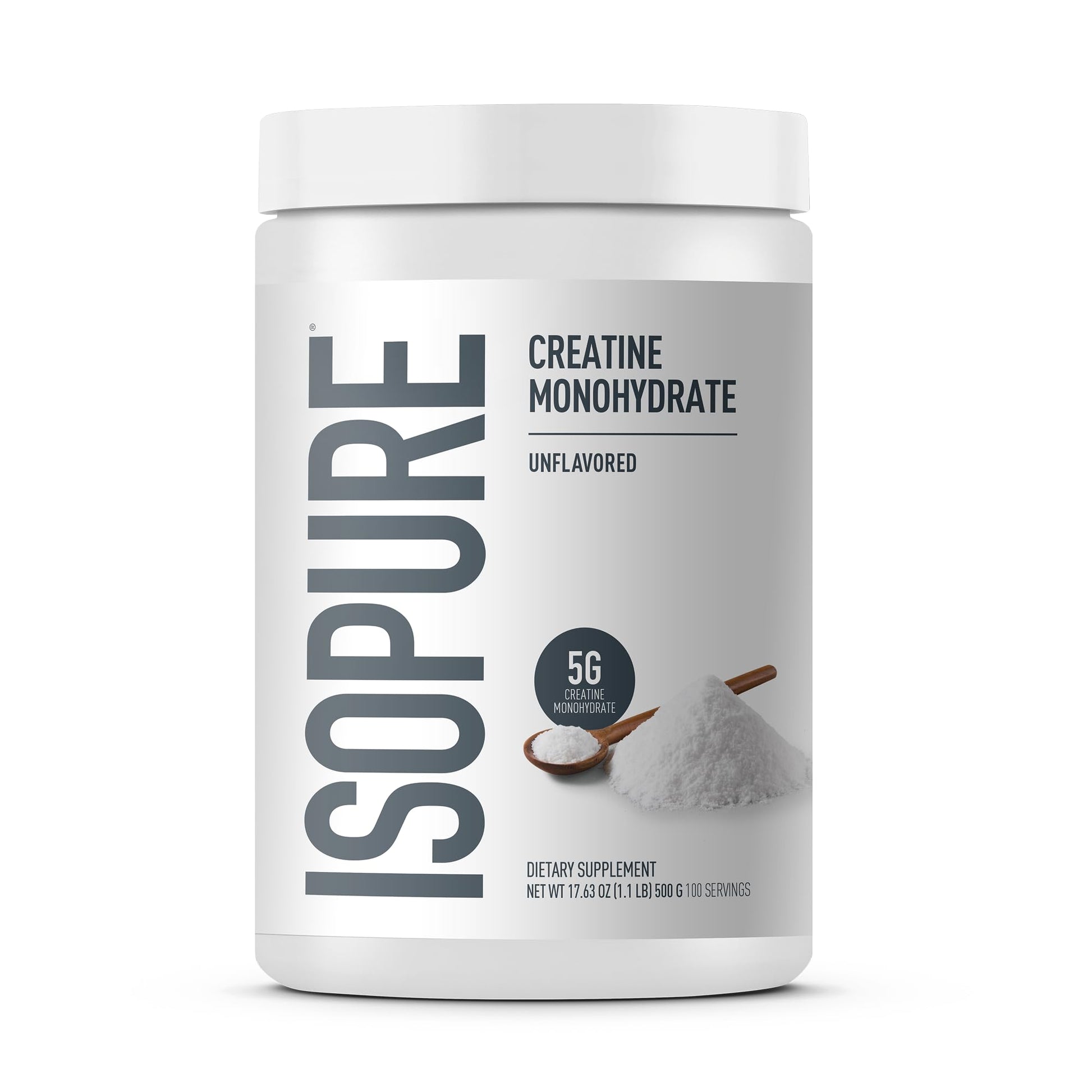 Isopure 100% Pure Creatine Monohydrate Powder, 17.6 oz
