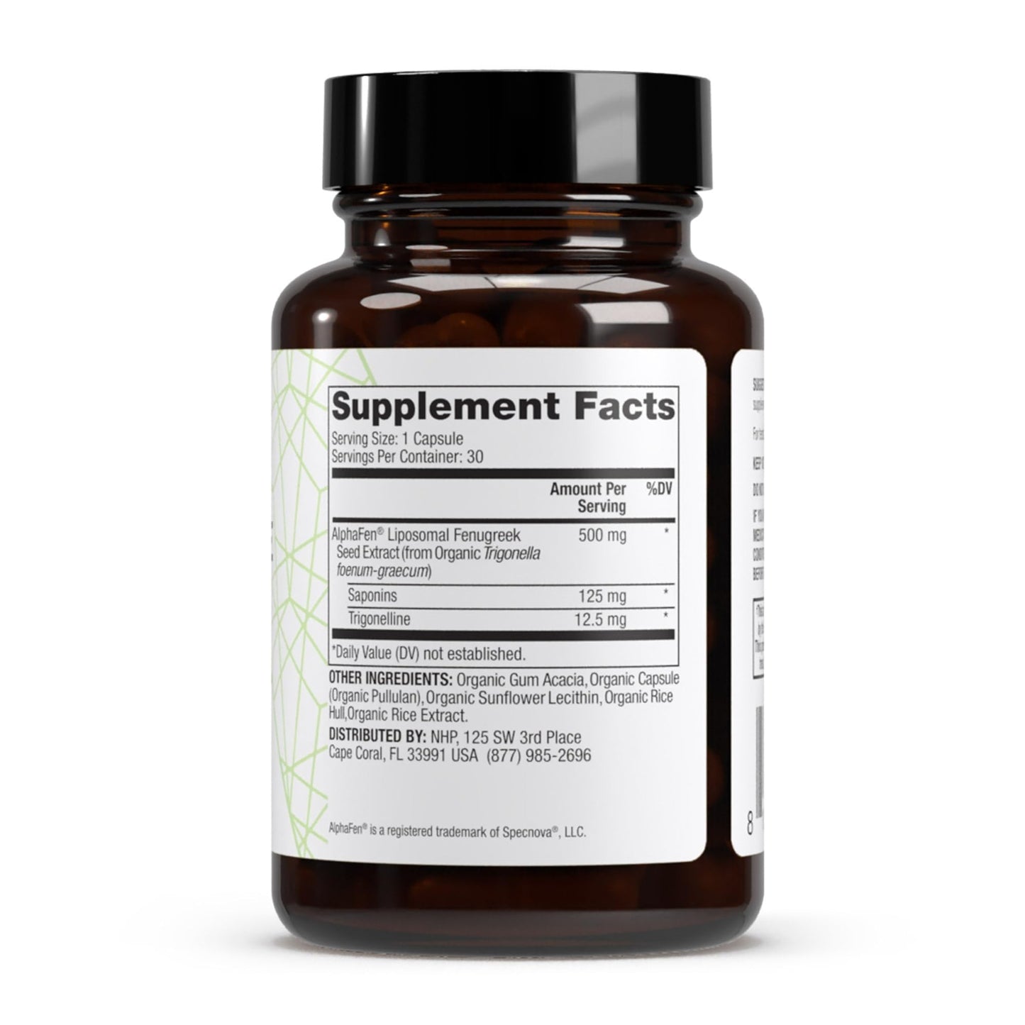 Dr. Mercola Pure Power Testosterone Support Liposomal Fenugreek, 500 mg, 30 Capsules