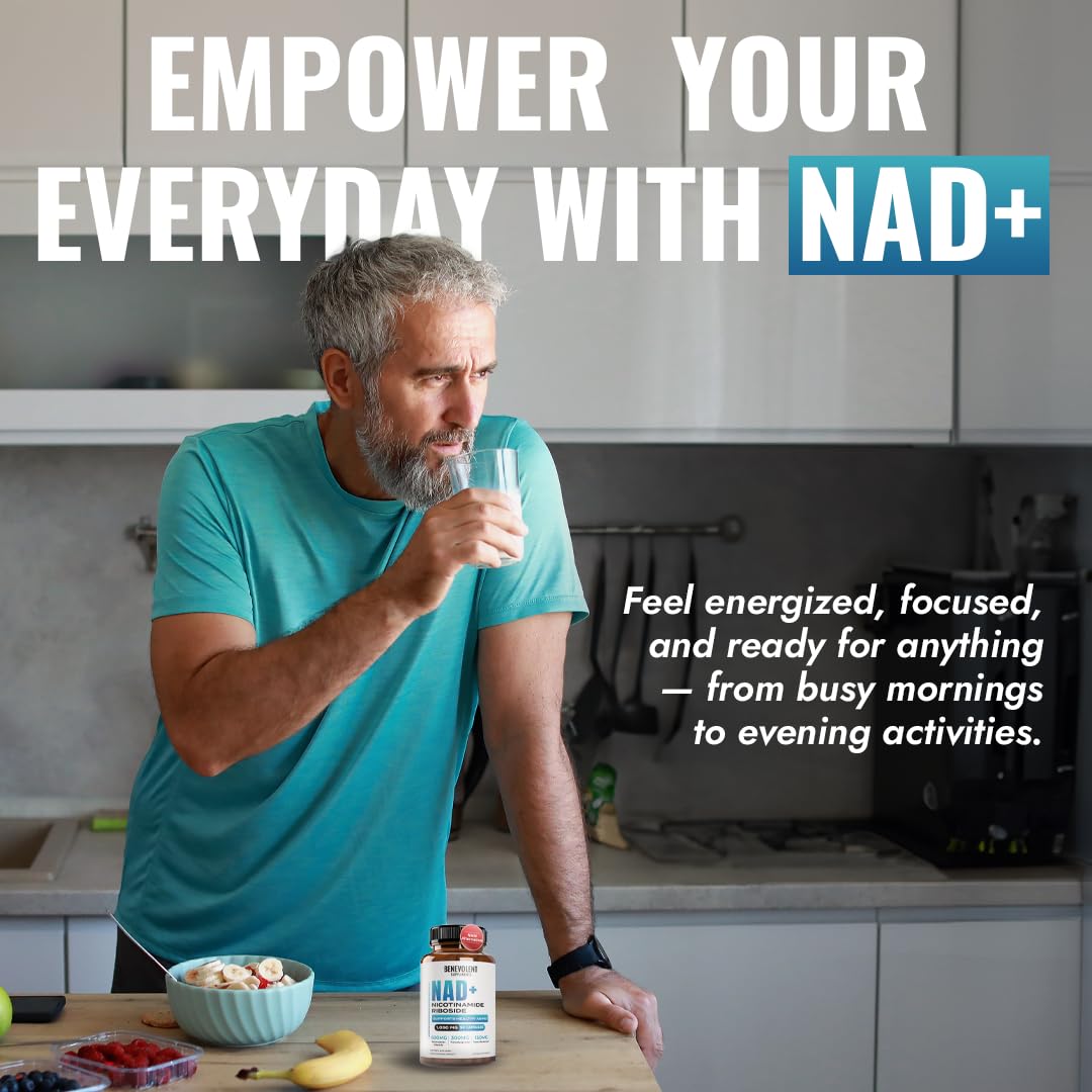 Benevolent Nourishment NAD+ Supplement 1050mg Capsule 90 Count