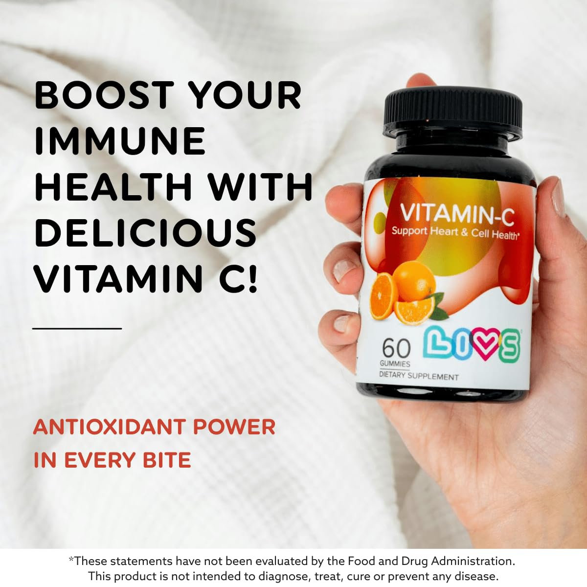 LIVS Vitamin C 250mg Gummies, 60 ct