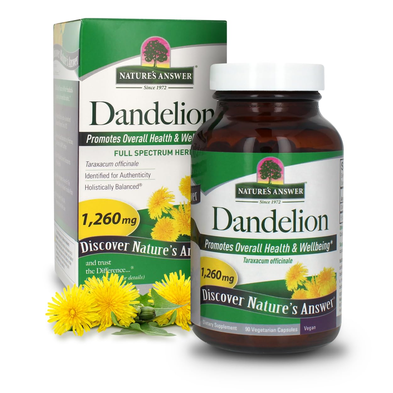 Nature's Answer Dandelion Root Capsule 90 Count