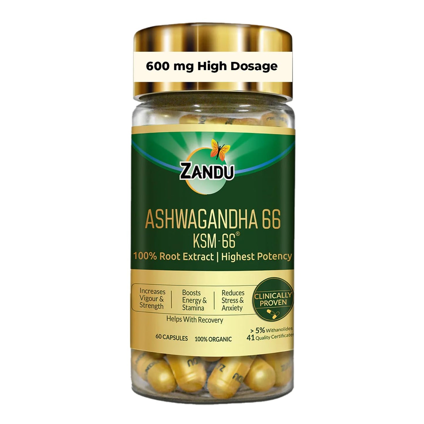 Zandu Ashwagandha Capsule 60 Count