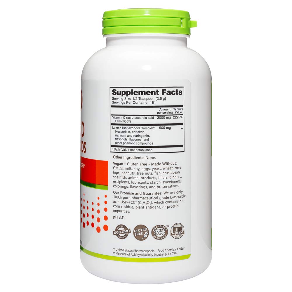 NutriBiotic Ascorbic Acid with Bioflavonoids Powder, 16 oz