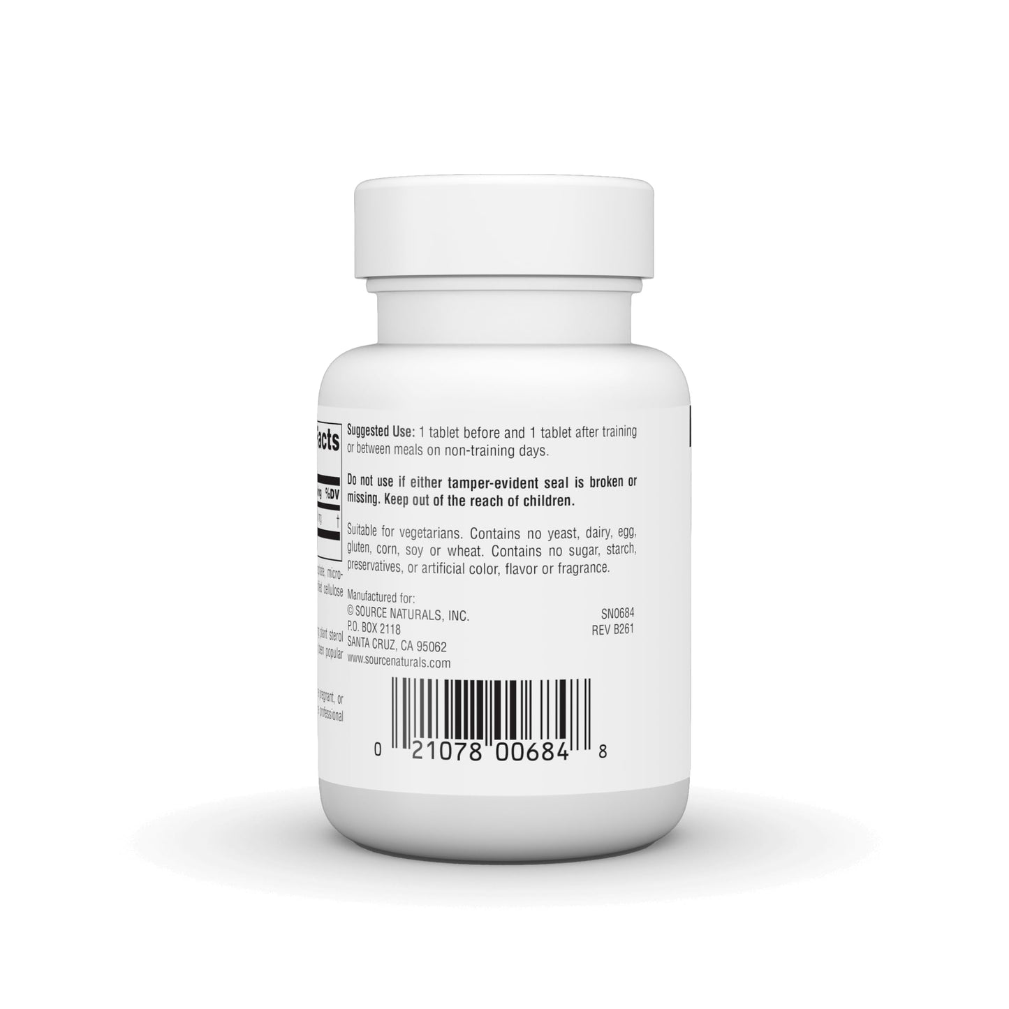 Source Naturals Gamma Oryzanol 60 mg, 100 Tablets