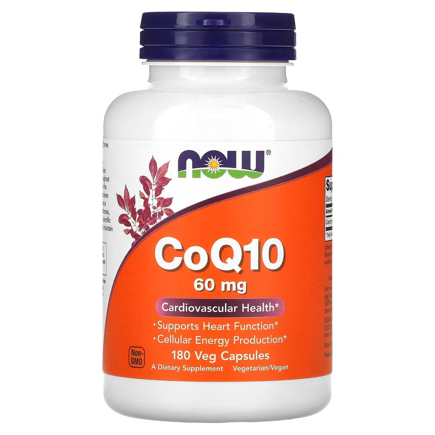 NOW Foods CoQ10 60mg Capsules 180