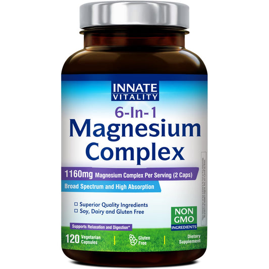 Innate Vitality Magnesium Complex 6-in-1 Capsules, 120 Count