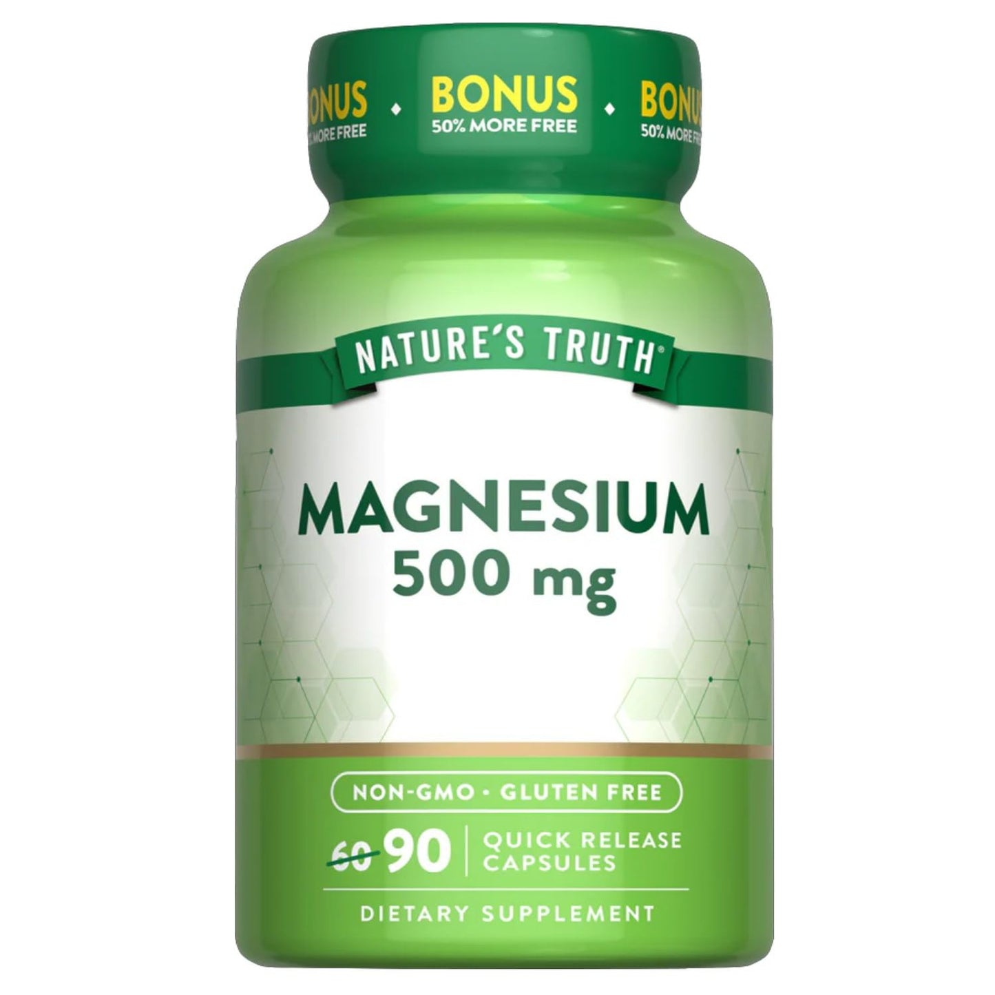Nature's Truth Magnesium Oxide 500mg Capsules 540 Capsules
