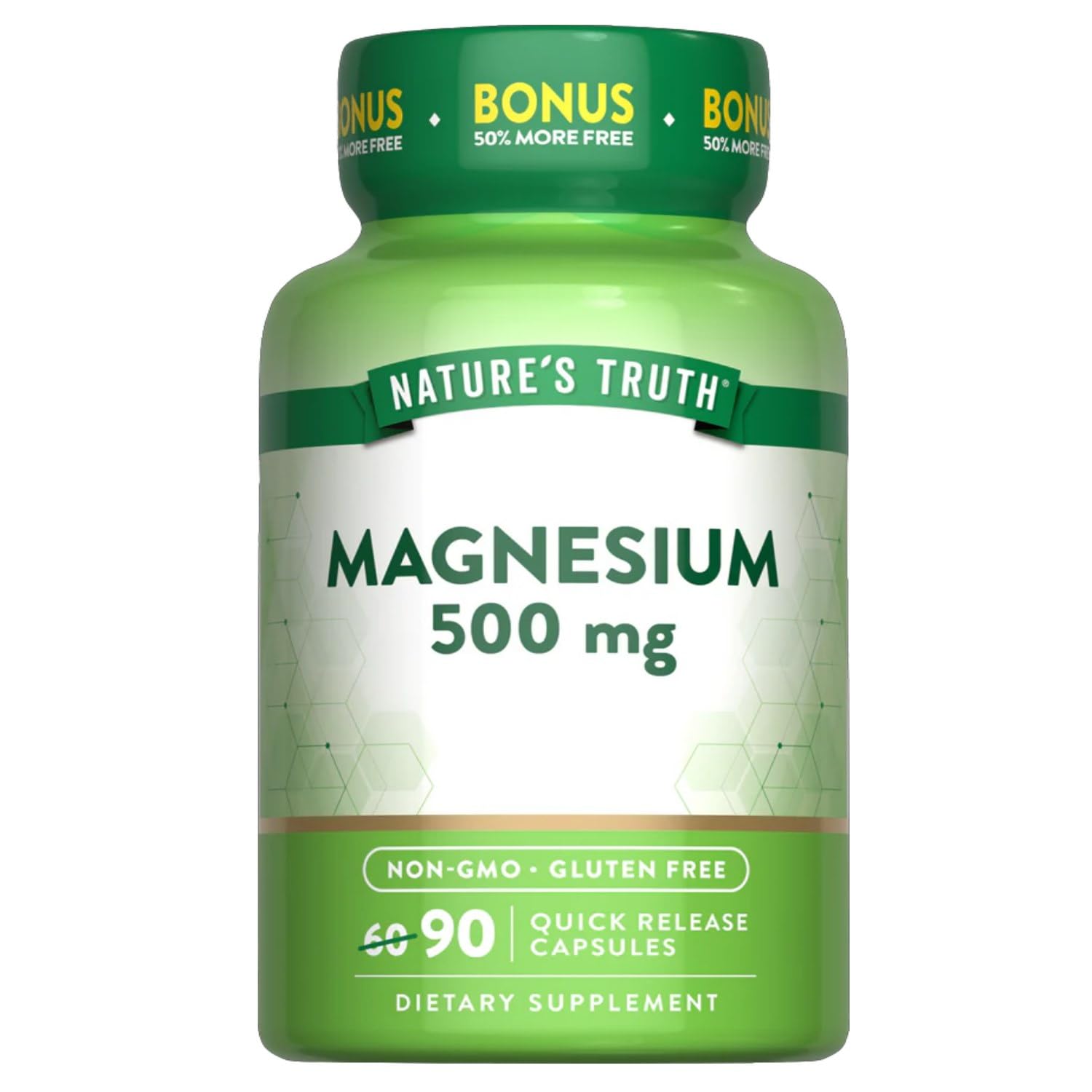 Nature's Truth Magnesium Oxide 500mg Capsules 540 Capsules