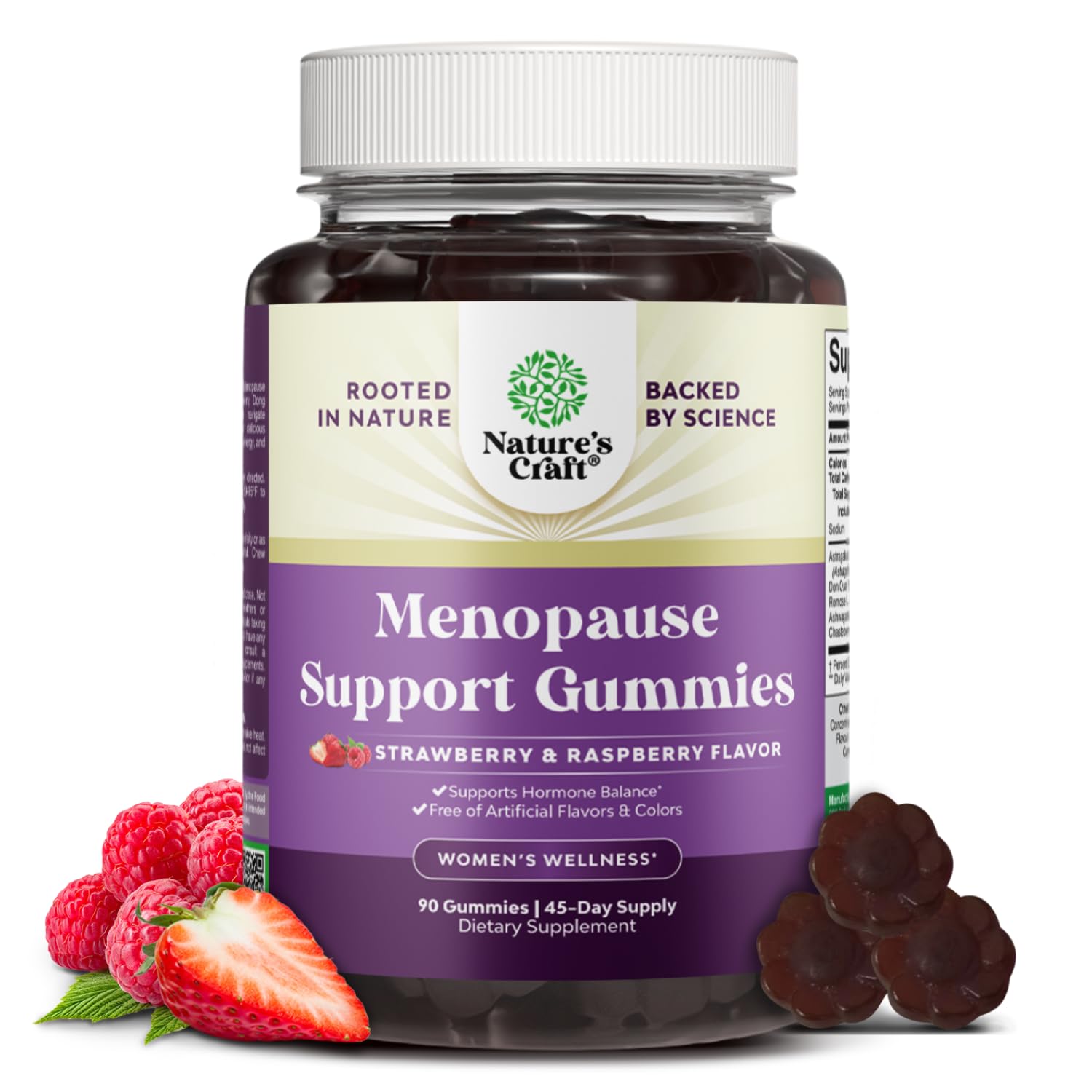 Natures Craft Menopause Gummies with Dong Quai & Ashwagandha, 90 Count