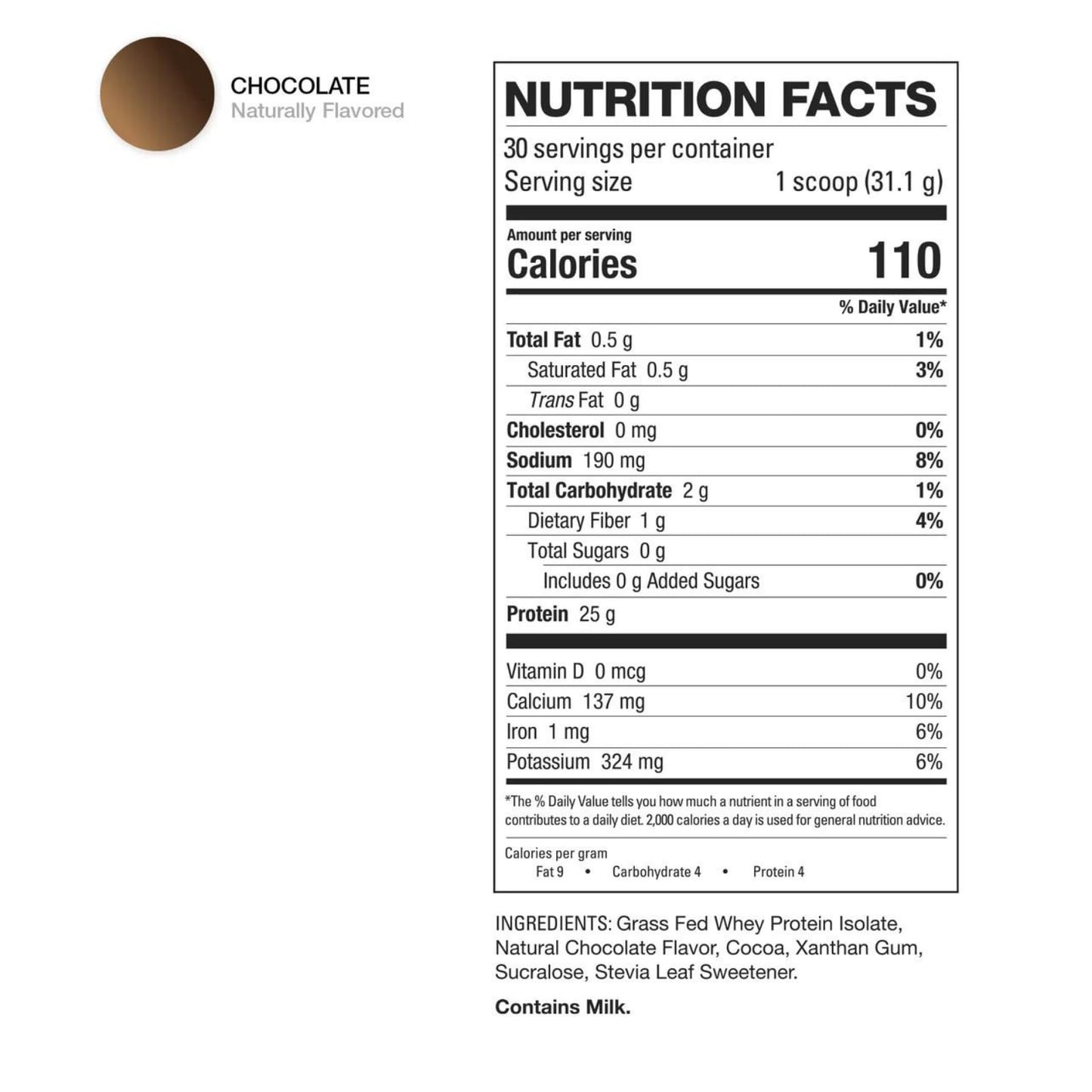 HD MUSCLE ProHD Protein Powder, 30 Servings (Chocolate)