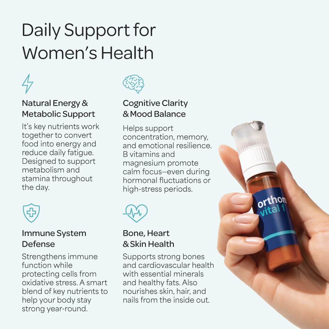 Orthomol Vital F Daily Multivitamin for Women, Capsules, 30 Capsules