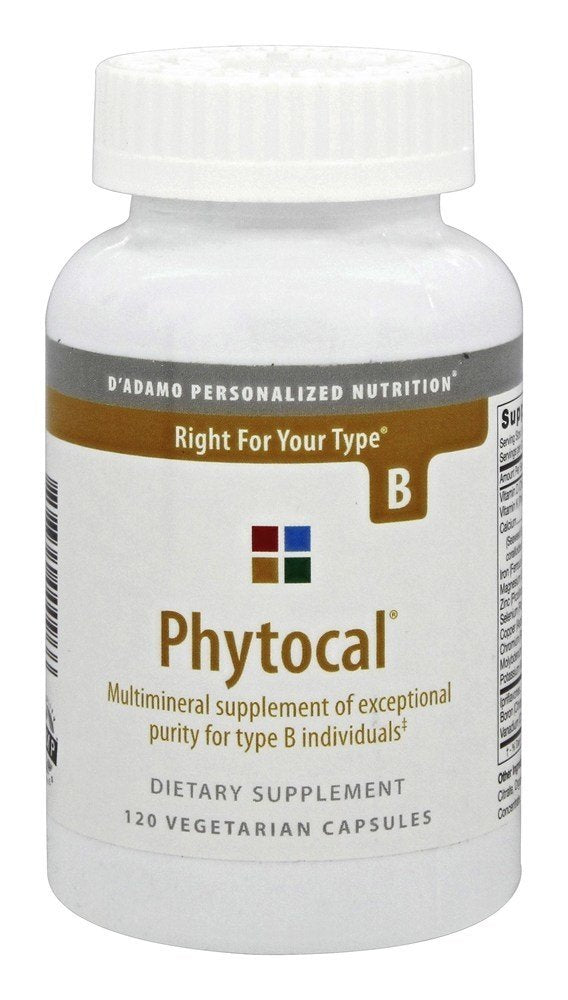 D'Adamo Personalized Nutrition Phytocal B Capsule 120