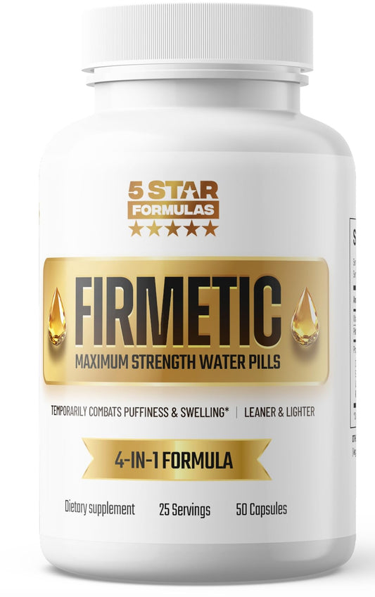5 Star Formulas Firmetic Water Pill Capsules, 50 Count