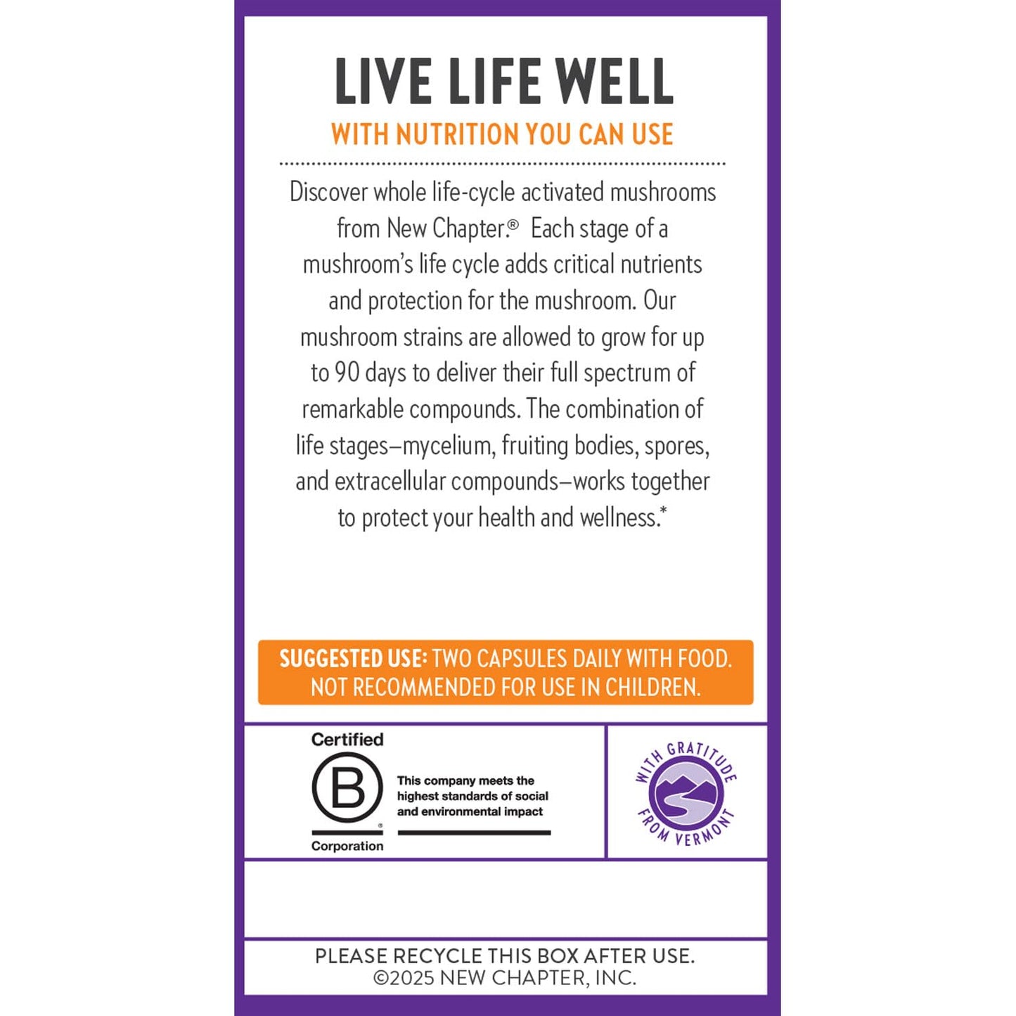 New Chapter Reishi Mushroom LifeShield for Healthy Aging 60 Capsules