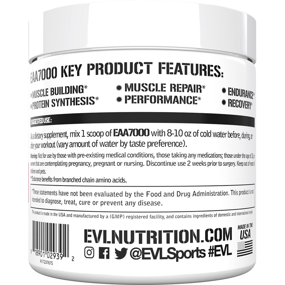 Evlution EAA7000 Pre & Post Workout Powder Watermelon Splash 9.9 oz, 30 Servings