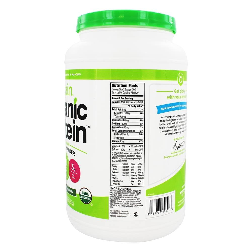 Orgain Organic Plant-Based Protein Powder + Superfoods Greens Powder Bundle, 1 Bundle