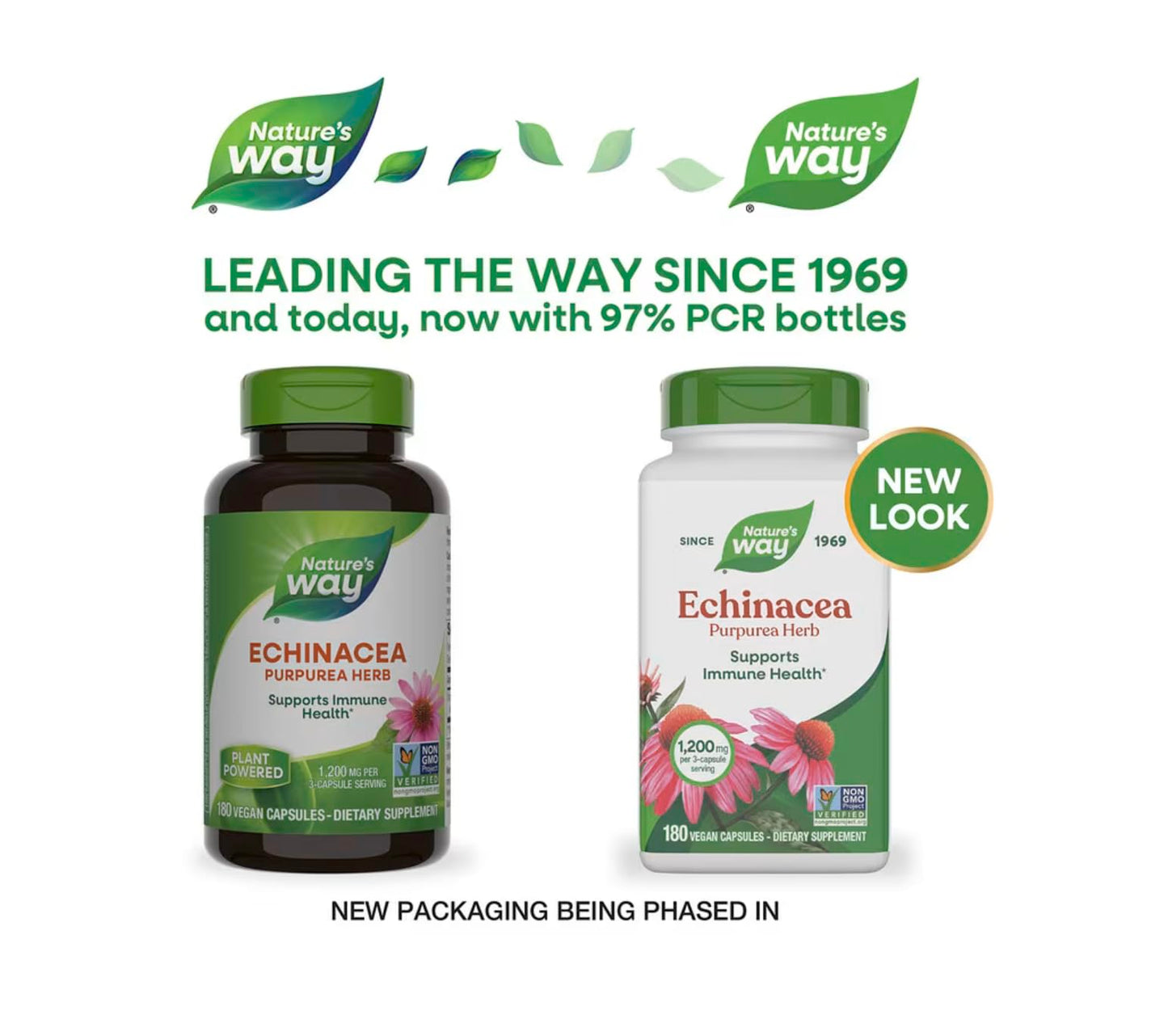 Nature's Way Echinacea Herb Capsule, 3-Pack