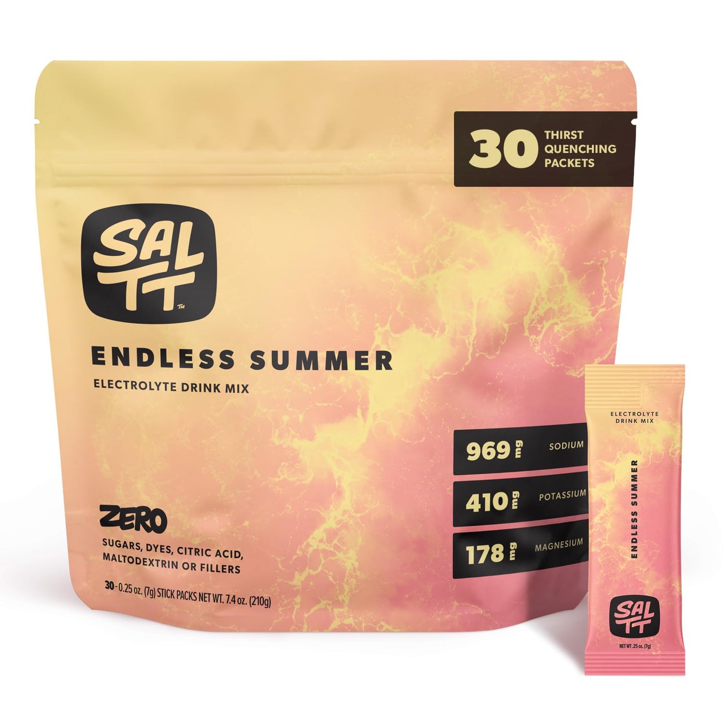 Keto Chow SALTT Electrolyte Packets Endless Summer Powder 7.4 Ounces