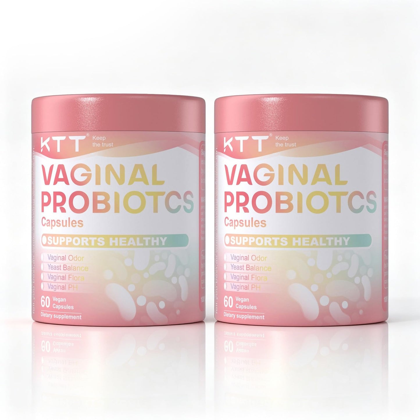 KTT Probiotics for Women Vaginal Probiotics URO Viginal Probiotic Prebiotics and Probiotics 5 Billion CFU Feminine Balance with 4 Lactobacillus Strains Gut Health Digestive Support 120 Capsules