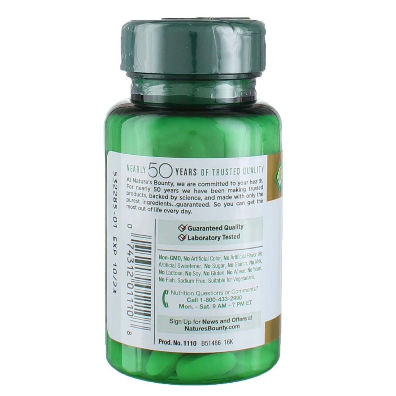 Nature's Bounty Potassium Gluconate 99 mg Caplets, 300 Count