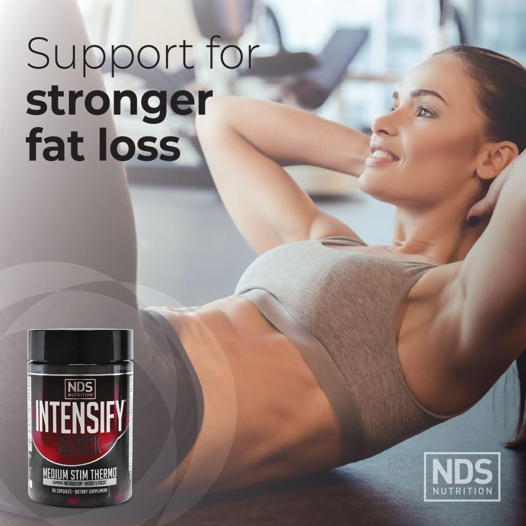 Intensify NDS Nutrition Black Thermogenic with Advantra Z Capsules 90 Count