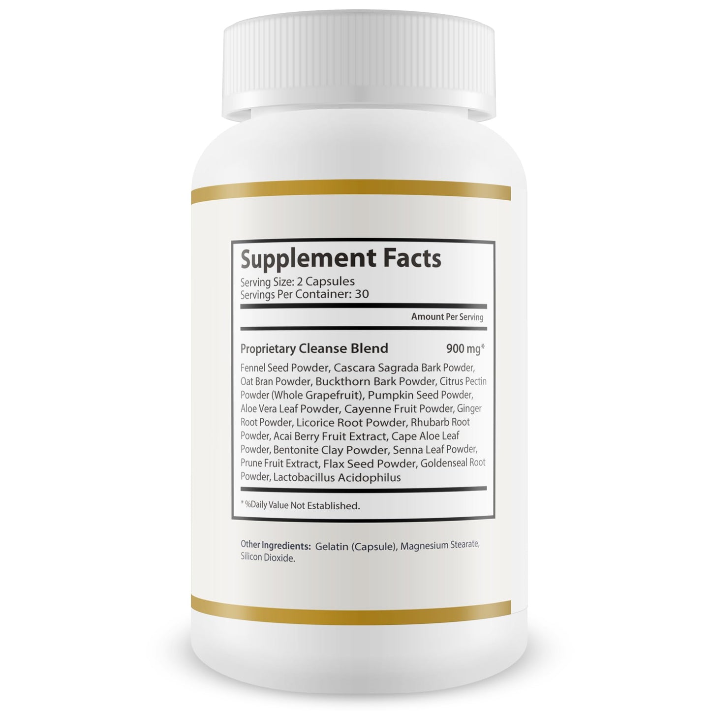 Happy Health Marketplace Kin Max Colon Cleanse Detox with Probiotics 60 Capsules