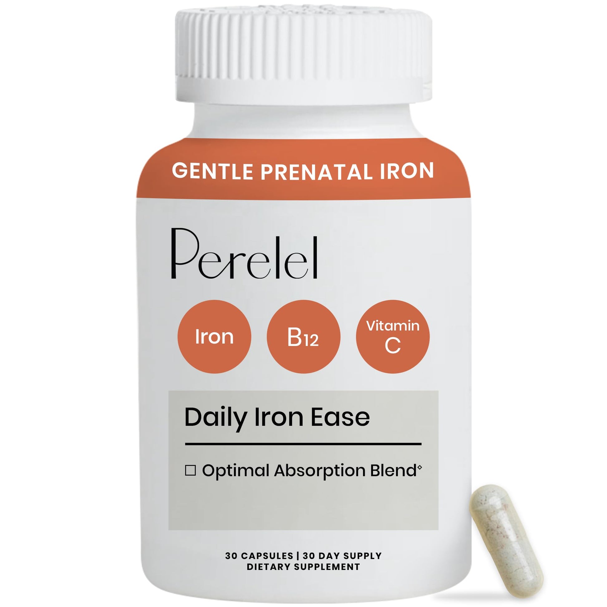 Perelel Daily Iron Ease Capsule 30 Count