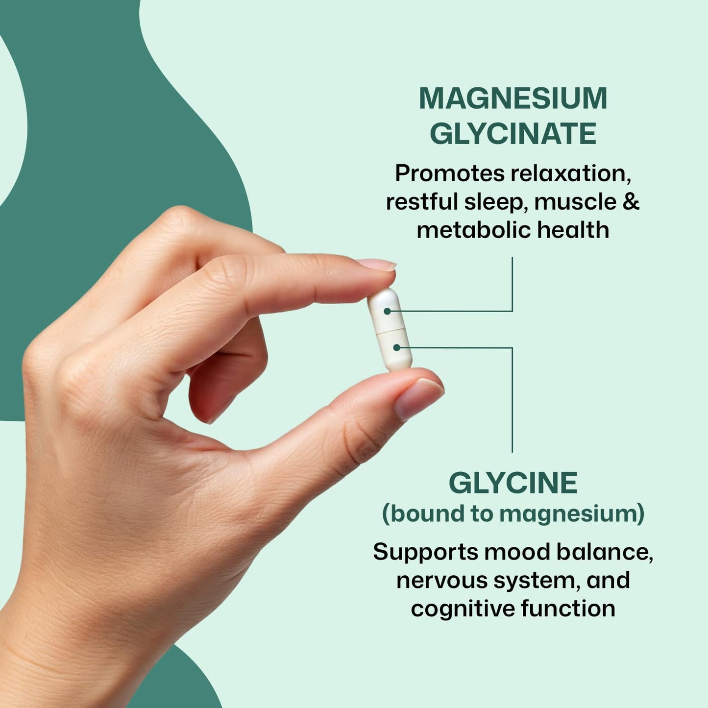 ColonBroom Magnesium Glycinate Capsules, 180 Capsules