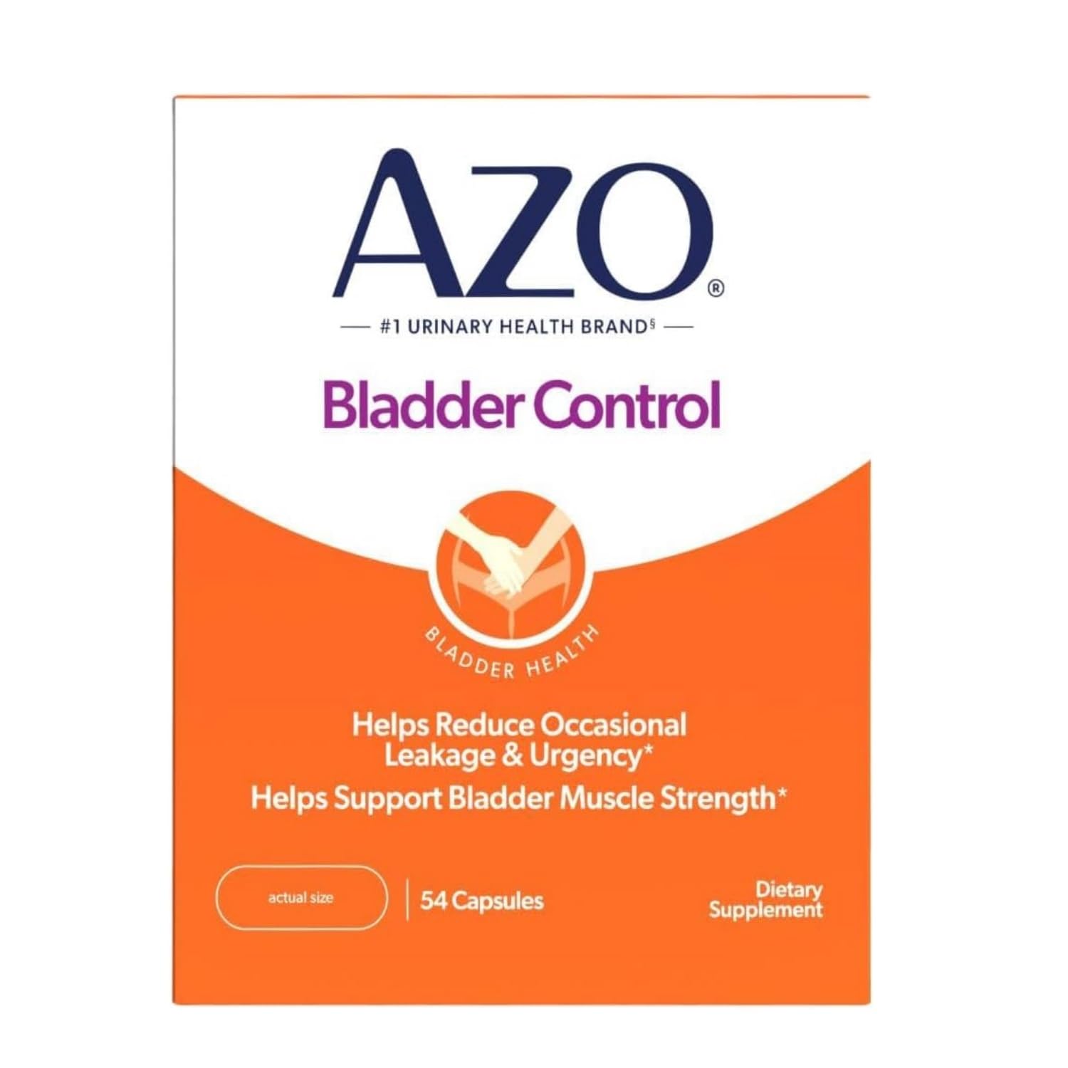AZO Bladder Control with Go-Less Daily Supplement, 54 Capsules