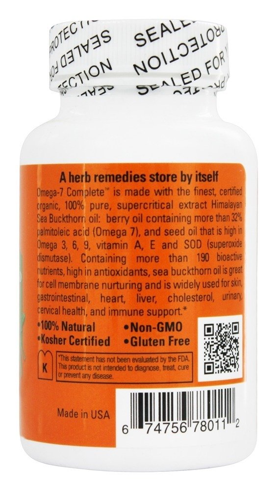 SEABUCKWONDERS Sea Buckthorn Omega 7 Complete - 500 mg Softgels 60