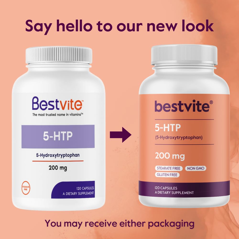 BESTVITE 5-HTP 200mg Capsule, 120 Capsules