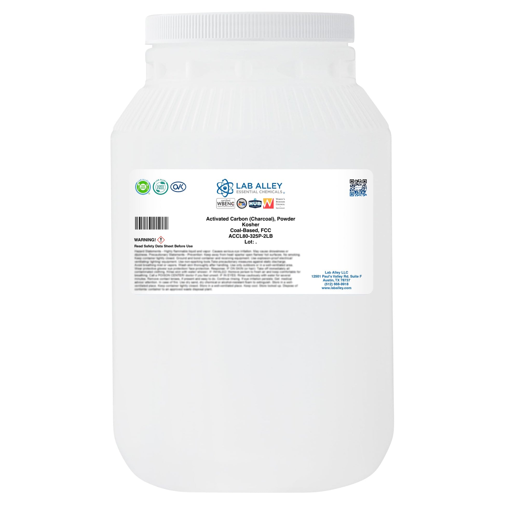 Lab Alley Activated Carbon (Charcoal) Powder, 2 Pounds