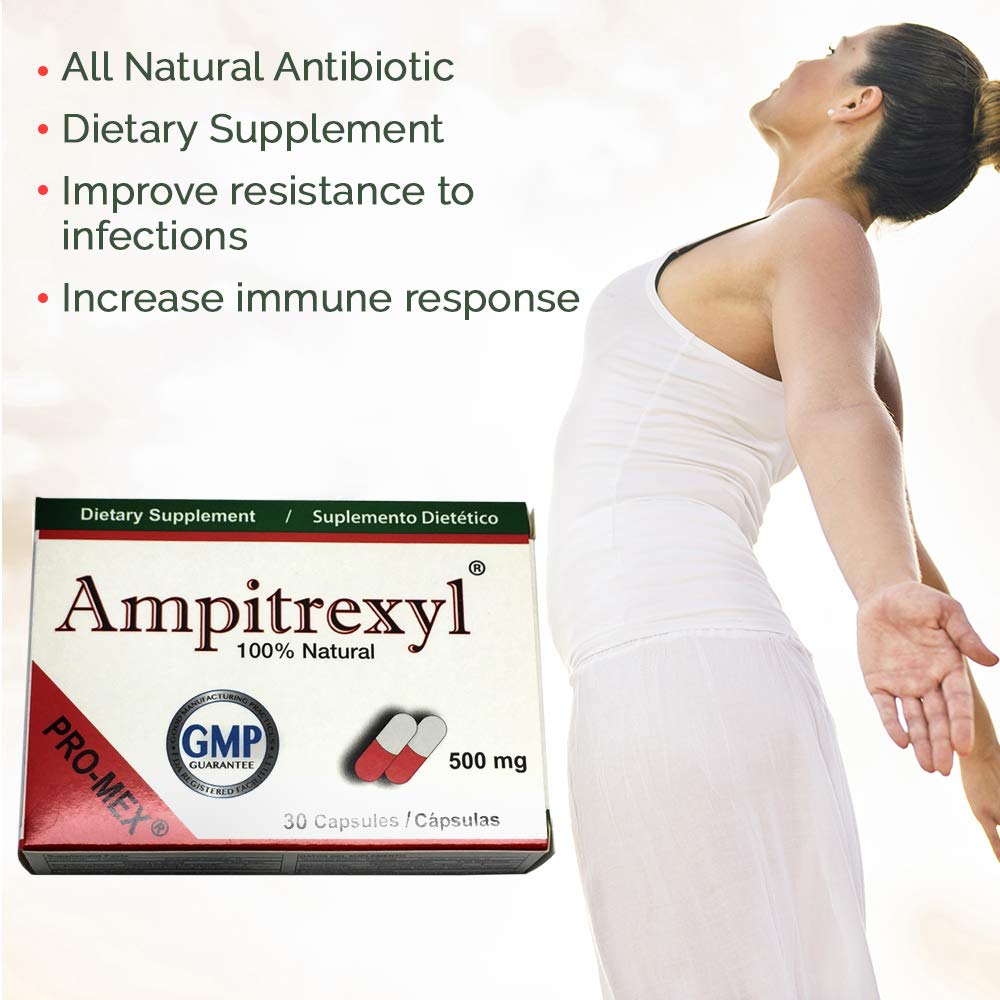 Ampitrexyl 500mg Capsules, 30 Count