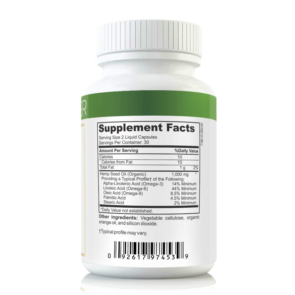 Hemp Gainer Weight Gain Pills Capsule 60 Count