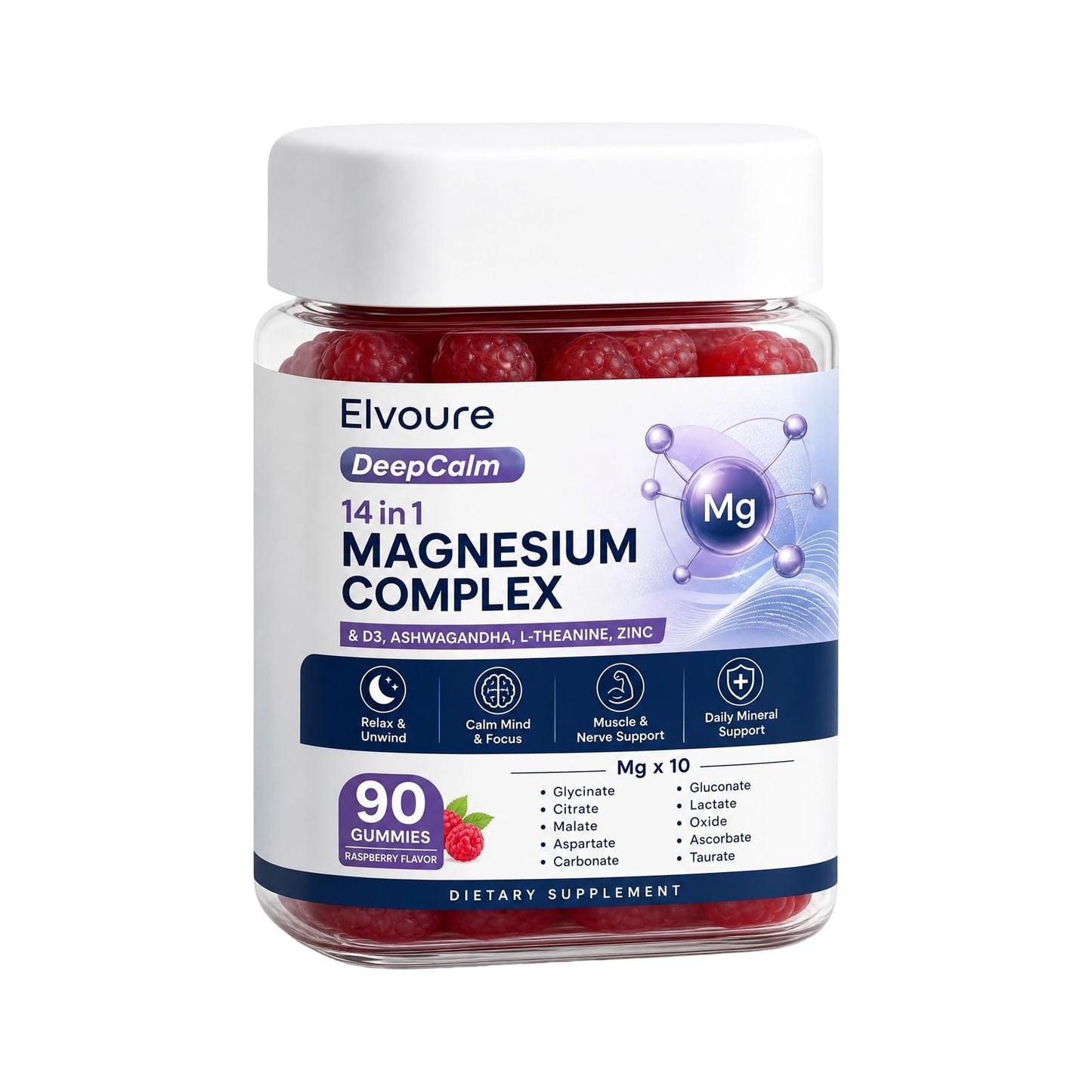 VOKIMAX Elvoure Magnesium Complex Gummy 1 Count