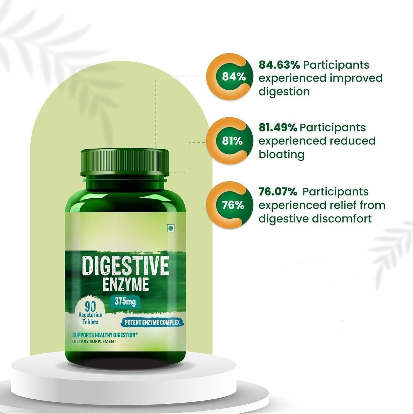 Generic Digestive Enzyme with Bromelain & Papain Supplement, 90 Tablets