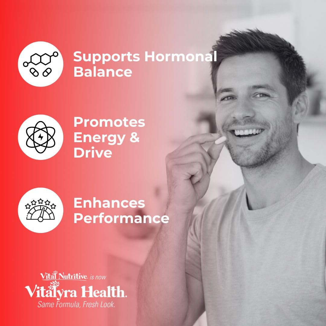 Vitalyra Health Testo Support – Testosterone Support Supplement for Men Capsules 60