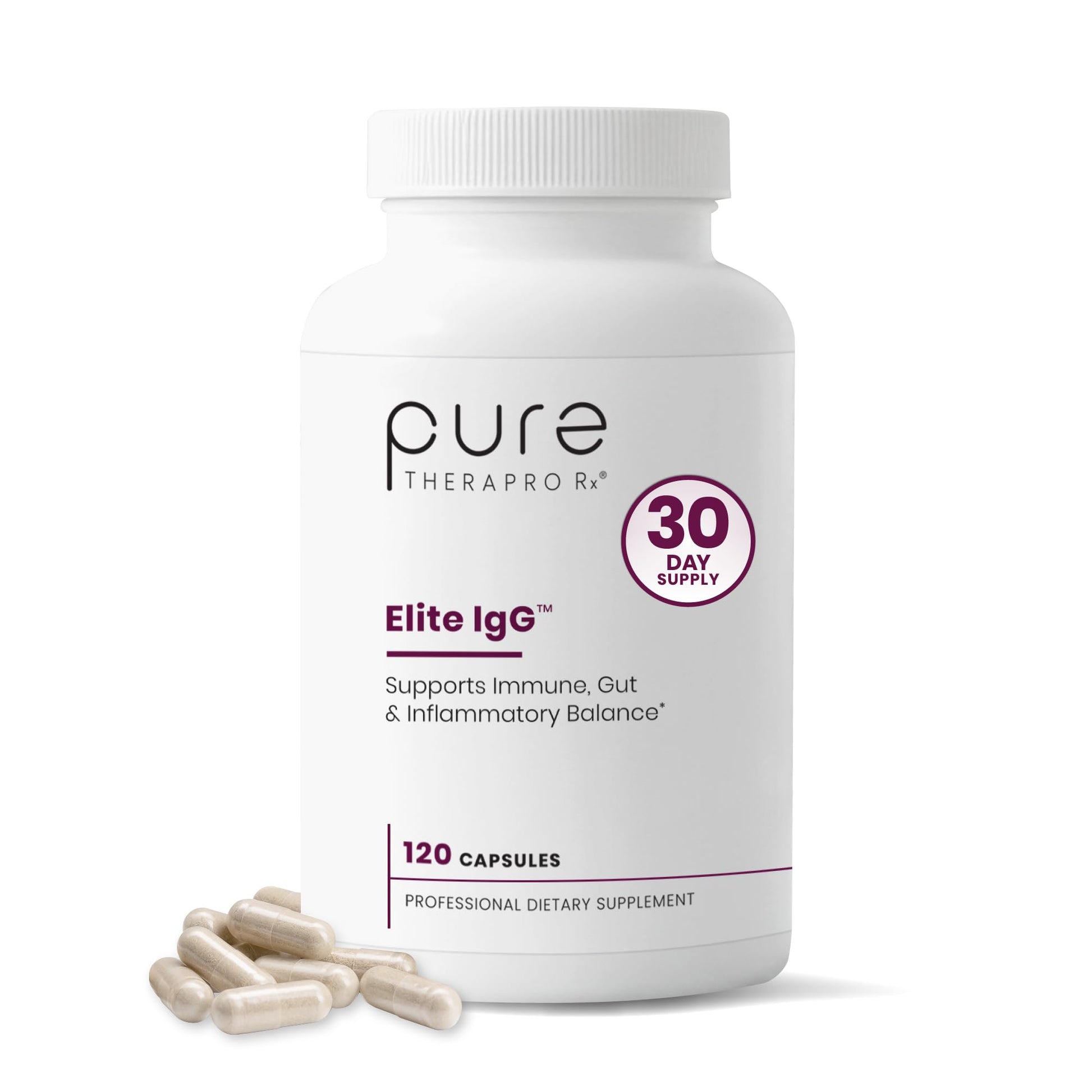 Pure Therapro Rx Elite IgG Immunoglobulin 1100mg Capsule 120 Count