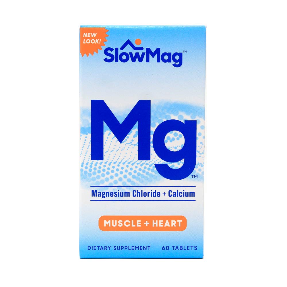 Slow Magnesium Chloride with Calcium Tablets, Enteric Coated, 60 Tablets